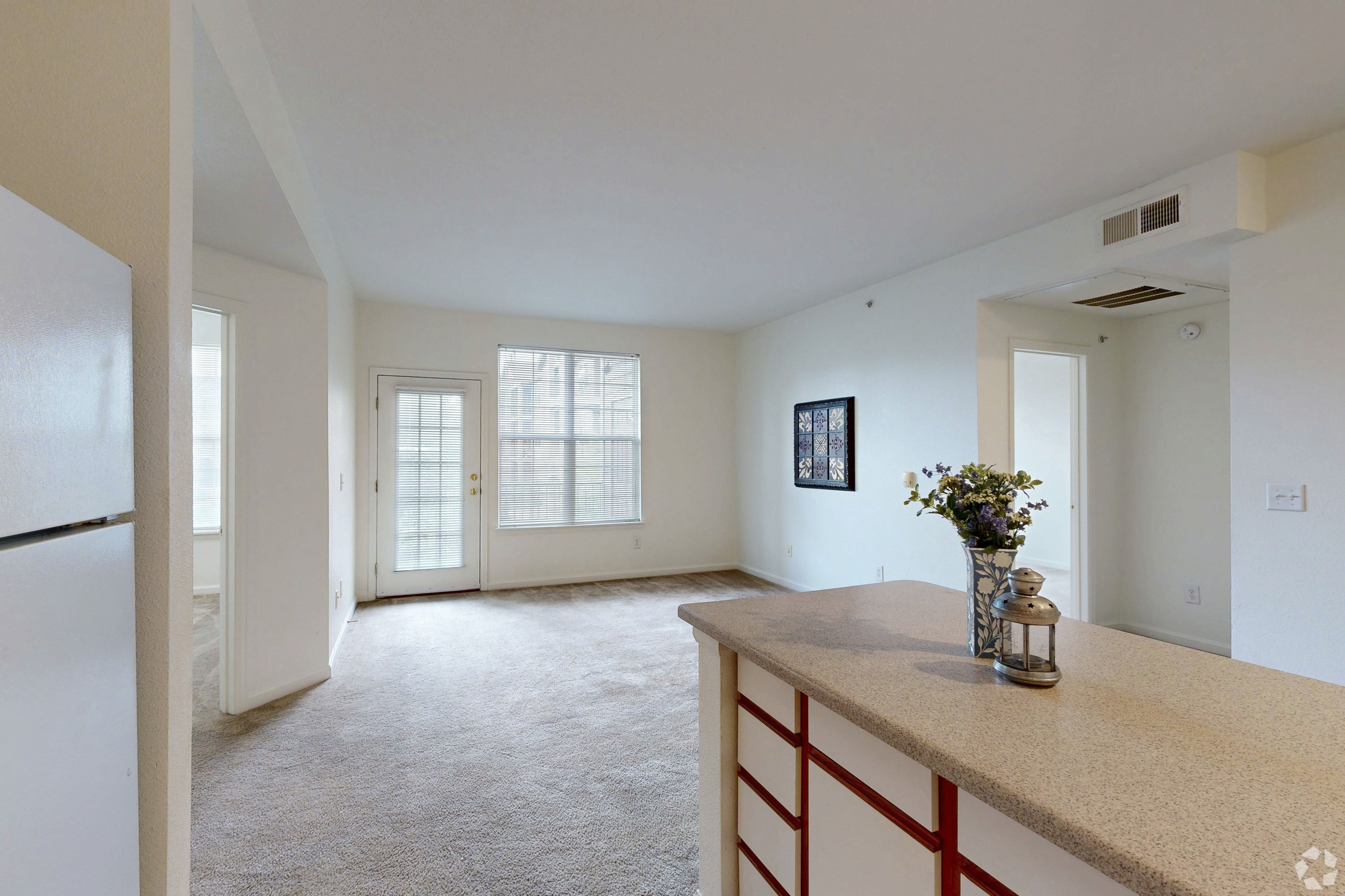Apartment living room interior at West Park Village